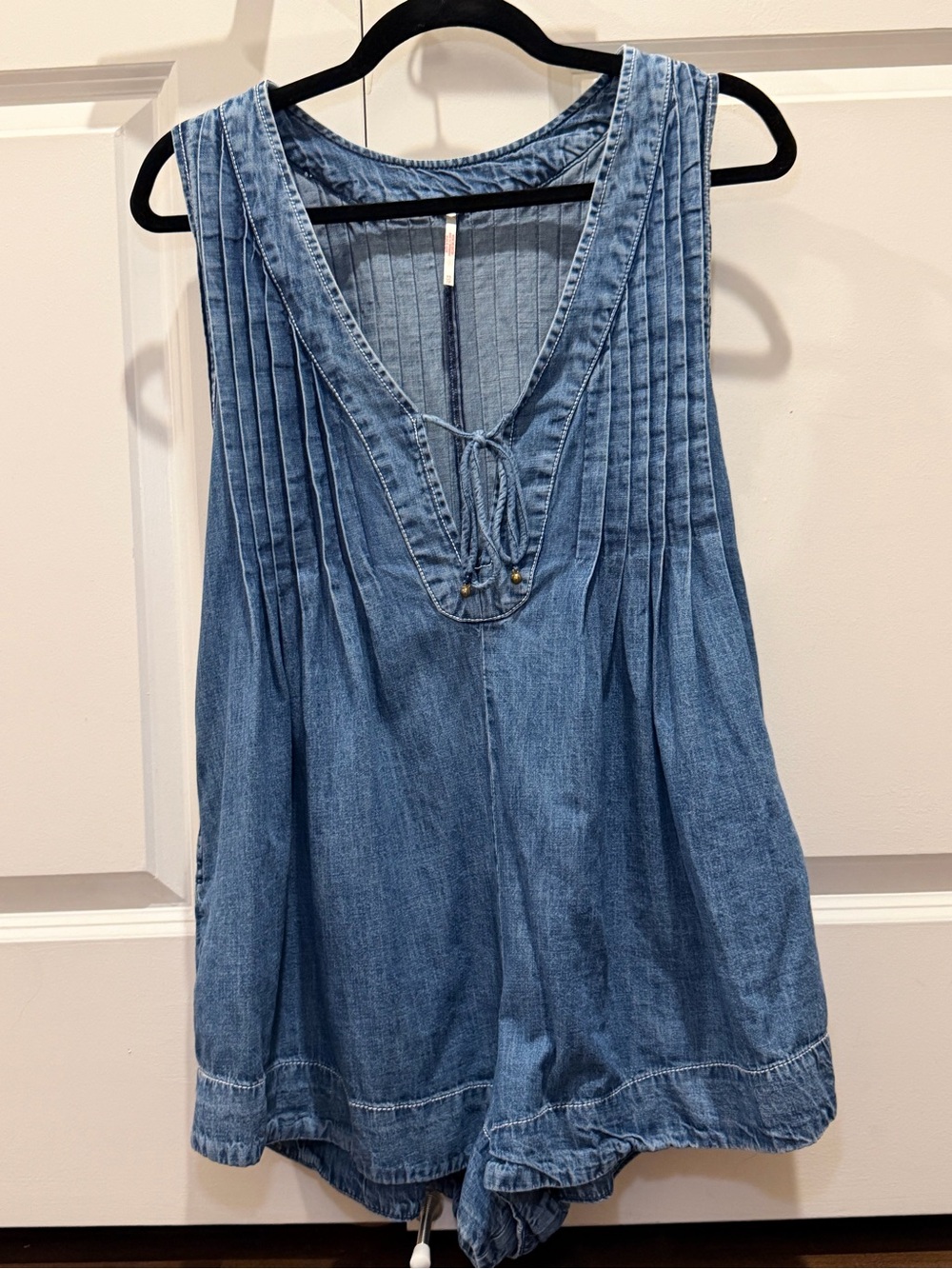 Free People Webster Romper Falling Rain Wash Size XS NWOT